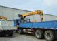 Hydraulic Lifting Telescopic Boom Truck Crane Mounted 2270 kg Crane